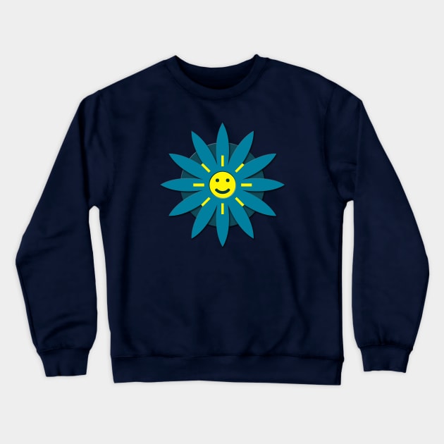 Smiley flower Crewneck Sweatshirt by Gaspar Avila